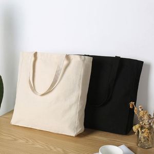 Reusable Medium Cotton Tote <b>Bag</b> With Zipper Closure and Custom Printed Logo for Women-Travel-Friendly - Product Image 2