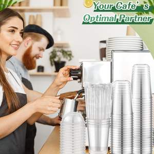 Gobelets à thé à bulles en plastique transparents personnalisés de 12 oz, 16 oz, 22 oz en PP, en forme de U, pour thé aux fruits, lait et boba, avec couvercles - Product Image 4