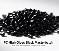 Résine de polycarbonate granulée noire brillante de qualité supérieure pour boîtiers électroniques haut de gamme et pièces intérieures automobiles