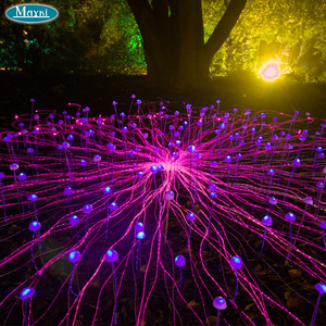 Luz <span class=keywords><strong>de</strong></span> <span class=keywords><strong>Fibra</strong></span> Óptica para Jardín, Resistente al Agua, con Iluminación Lateral RGB, para Exteriores, con Forma <span class=keywords><strong>de</strong></span> Hongo - Product Image 1