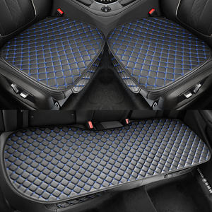 3 housses de siège de voiture en cuir PU de luxe, universelles, pour l'intérieur de la voiture, coussin de siège, protection quatre saisons, tapis avant et arrière - Product Image 5