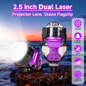 Module de rénovation de phare de projecteur de 2,5 pouces, mini Bi LED, ligne de coupure nette, <span class=keywords><strong>blanc</strong></span> brillant, mise à niveau de voiture - Product Image 4