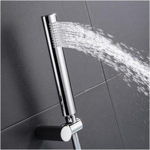 Brass Hand Held <b>Shower</b> <b>Head</b> Solid Metal Brushed Nickel Handheld <b>Shower</b> <b>Head</b> With Extra Long Stainless Steel Hose - Product Image 4