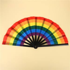 Abanico Plegable Arcoíris de 33cm al por Mayor, Colorido, LGBT, Orgullo Gay, Fiesta, Verano, Festival de Música, Accesorio Ligero para Hombres y Mujeres - Product Image 6