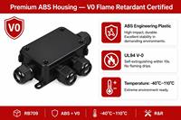 Boîtier de jonction extérieur résistant aux chocs en ABS, PVC, PC, étanche à l'eau et à la poussière IP68/66/65, pour instruments électroniques