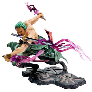 Atacado de Alta Qualidade OEM Pvc Plástico brinquedos Figura Roronoa Zoro figura Anime Toy figura One Pieced