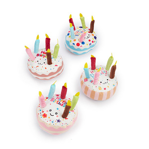 SY2025 sıcak satış Pet malzemeleri yumuşak peluş doğum günü pastası köpek çiğnemek oyuncak doğum günü hediyesi köpek açık eğlenceli köpek peluş oyuncak - Product Image 5