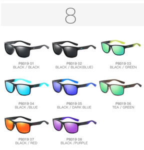 男性用デザイナーサングラス女性用偏光UV400保護カスタムロゴ卸売偽サングラスブルーホワイトゴールド - Product Image 3