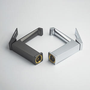 Keran kamar mandi desain Nordic mewah, keran kamar mandi mewah pegangan berongga baskom krom Mixer air panas dan dingin keran seng - Product Image 5