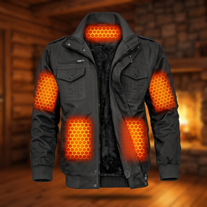 Veste Softshell chauffante à batterie pour homme et femme, imperméable, à capuche, pour la chasse, la pêche, le ski, camouflage, rechargeable par USB - Product Image 4