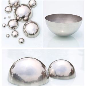 Bola de medio metal personalizada de acero inoxidable, semiesfera hueca - Product Image 6