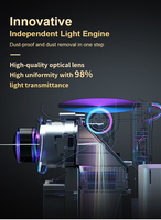Projecteur portable personnalisé en usine TS-9 PRO 4K WIFI mise au point automatique extérieur Mini Home cinéma HD Android LCD jeu intelligent