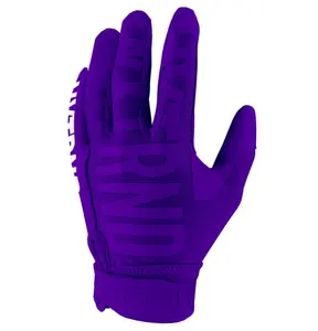 热门排行榜顶级深紫色新款男子足球手套，成人粘性接收器手套耐用热卖