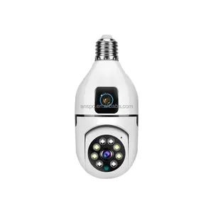 1080P çift lens kablosuz kamera tam renkli CCTV güvenlik wifi kamera 2MP wifi ampul kamera
