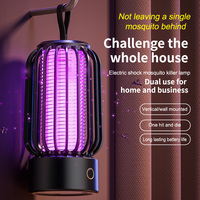 Lampe anti-moustiques électrique haute tension, lumière UV 395nm, piège à insectes rechargeable silencieux pour la maison, le camping en plein air, le jardin