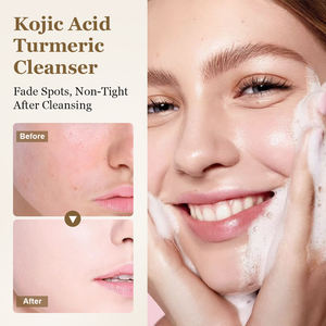 Nettoyant Visage Bio Équilibrant Huile-Eau à l'<span class=keywords><strong>Acide</strong></span> Kojique et au Curcuma, Nettoyage en Profondeur, Hydratation Douce pour la Peau - Product Image 3