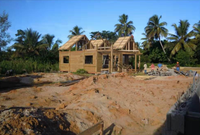 Cabane en bois préfabriquée durable et rapide à construire / Maison en bois préfabriquée / Bungalow préfabriqué pour villas de villégiature sur les îles