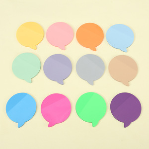 50 feuilles de papier autocollant avec bulles de parole mignonnes, couleurs assorties, autocollants amovibles, marque-pages, blocs-notes, carnets - Product Image 1