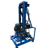 Mini-foreuse hydraulique électrique pour puits d'eau, usage domestique et agricole, équipement de forage monté sur roues et pliable