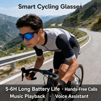 Lunettes de cyclisme intelligentes Ai pour les sports de plein air, protection UV400 pour la conduite, le cyclisme, l'escalade, la pêche - Style européen américain