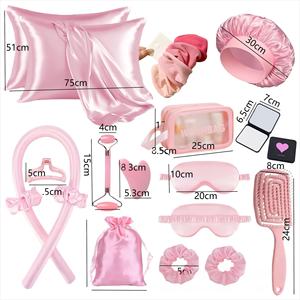 HLC Regalos para Futura Novia o de Soltera a Esposa: Set de Gorro para Rizar el Cabello sin Calor con Aspecto de Seda, Máscara para Ojos y Gorro para Rizar el Cabello - Product Image 2