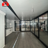 Maison préfabriquée en conteneur maritime en acier extensible de 30 pieds, application villa de 20 pieds avec énergie solaire
