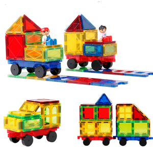 Çocuklar <span class=keywords><strong>100</strong></span> adet eğitim 3D manyetik oyuncak manyetik yapı taşı fayans Set manyetik fayans - Product Image 6