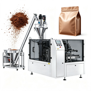 Máquina de envasado de polvo en bolsas doypack y stand-up para harina de trigo, leche y café en polvo, máquina de envasado de alimentos en bolsas preformadas. - Product Image 1