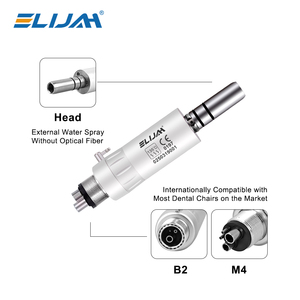 ELIJAH Dental Niedrigdrehzahl-Handstück-Set Gerades Handstück Winkelstück B2/M4 Luftturbinen-Dentalqualitätsausrüstung - Product Image 3