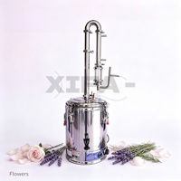 Distillateur Commercial de Grande Capacité 98L en Acier Inoxydable pour Huiles Essentielles, Distillation à la Vapeur, Lavande, Rose, Exportation Agricole