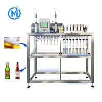 Machine de remplissage volumétrique semi-automatique manuelle pour bouteilles de bière en verre, machine de scellage pour boissons gazeuses