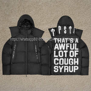 Hochwertige Winterjacke, Winddicht und Kälteschutz, mit Reißverschluss, aus gewaschenem Stoff, Kapuzen-Freizeitjacke - Product Image 3