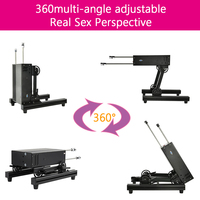 200W Leistungsstarke Masturbationsmaschine mit Doppelsteuerung für Männer und Frauen 2P mit Dildo-Zubehör, Vaginal- und Analvibrator