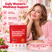 Gummies Probiotiques OEM pour Femmes, 60 Unités, 5 Milliards de UFC, Saveur Canneberge, pour le Soutien de l'Équilibre de la Flore Intestinale