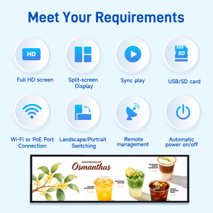 MinewTag จอแสดงผลติดผนังแบบ HD ติดตั้งง่าย พร้อมเครื่องเล่นมีเดียอัจฉริยะ 4K สำหรับป้ายดิจิทัลแบบกำหนดเองเพื่อการโฆษณา - Product Image 6