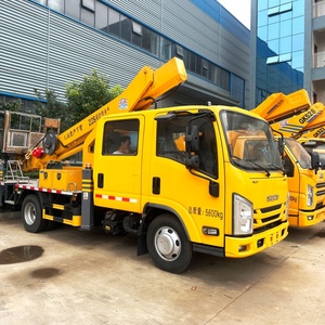 Plataforma de Trabajo Aérea de Brazo Recto de Doble Cabina de 22m~50m y Camión con Cesta Elevadora en Venta - Product Image 3