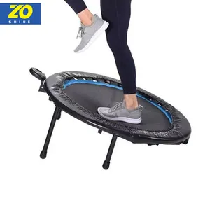 Zoshine 40" Diagonal Trampoline with handle for exercise and casual training bung jump workout trampoline