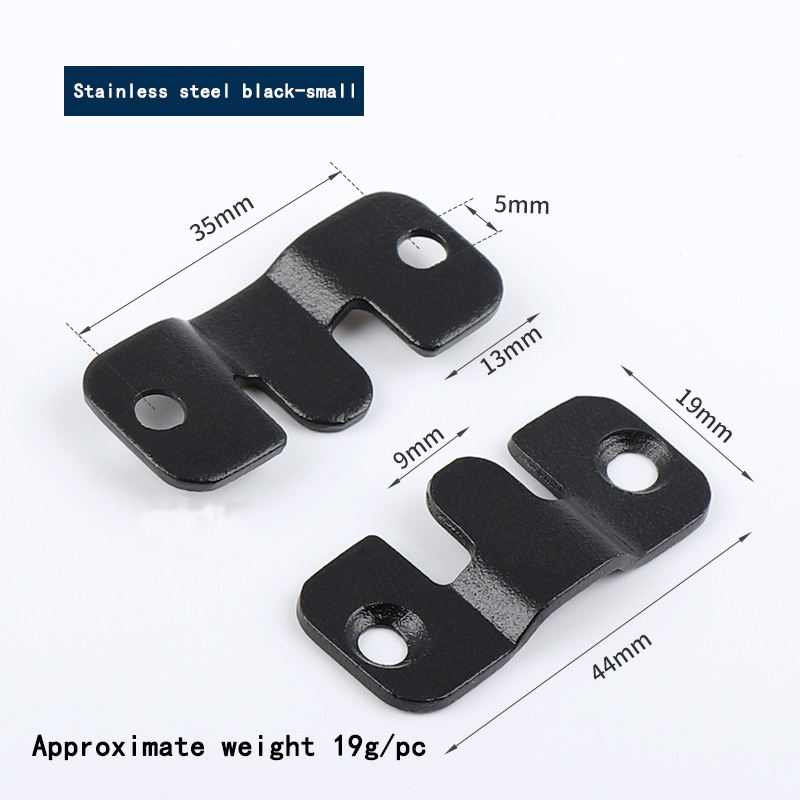 Small stainless steel (2 pieces price) black