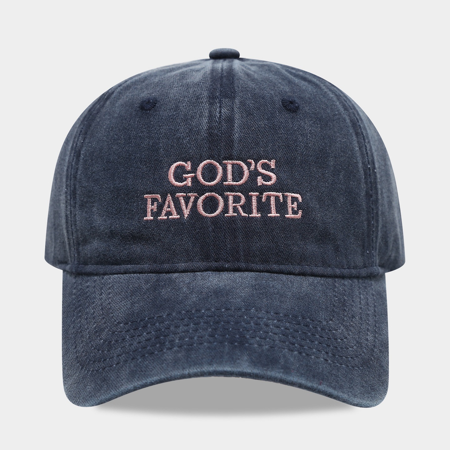 God letter navy blue