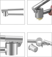 Keukenhulpjes Handmatige Knoflookpers Schilmesje Knoflookknijper RVS Knoflookpers