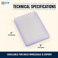 En gros, Toploaders PVC Ultrapro 3x4 35pt personnalisés pour cartes K-pop et sportives, sans acide