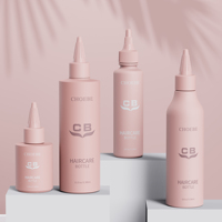 Bouteilles en plastique personnalisées de nouvelle conception, bouteilles vides pour huile capillaire, bouteilles à presser pour soins capillaires, applicateur à bec torsadé pour emballage de produits de soin de la peau