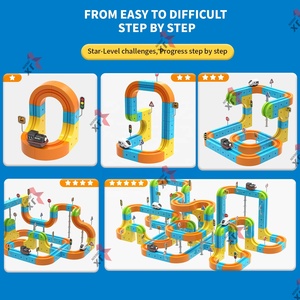 Ultimi Prodotti 2026: <span class=keywords><strong>Pista</strong></span> per Auto da Corsa Elettrica Flessibile USB-Powered STEM DIY, Set Treno Magnetico da 101 Pezzi per Bambini - Product Image 2