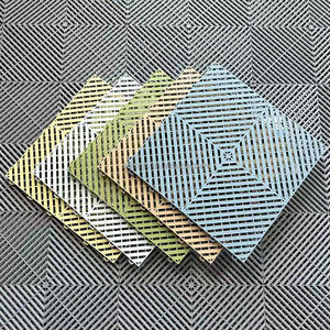 Offre Spéciale Usine Fourniture Directe PP <span class=keywords><strong>Plastique</strong></span> Verrouillage Dur Garage Atelier Voiture Était & Détaillant 4S Carreaux de Sol Tapis Antidérapants - Product Image 2