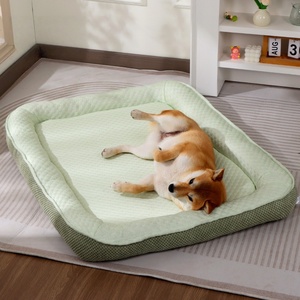 Tapis rafraîchissant de luxe pour animaux de compagnie, motif uni, lit et coussin rafraîchissant Ice Bean avec rembourrage en coton PP pour grands chiens - <span class=keywords><strong>Chaleur</strong></span> toutes saisons - Product Image 3