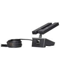 Microphone de conférence filaire à condensateur TTA220 double avec écran, logo personnalisé, 48V, câble de 8m pour réunions, diffusion en direct, églises