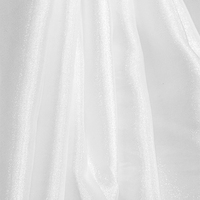 Kain Organza Tebal Berbahan Poliester 100% untuk Gaun Pengantin, Gaun Malam, Blus, Jubah, Lapisan Transparan Terstruktur, dan Gorden