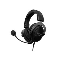Hyper X Headset Gaming bingkai aluminium, Earphone kabel 2.4G hitam merah perunggu