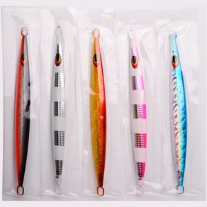 Leurre de pêche en mer à longue portée, jig à lancer rapide, jig en métal lumineux à descente rapide, jig lent, 80-200g - Product Image 3