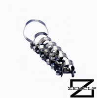 Collier de serrage micro-vis en acier inoxydable 304 pour moto, VTT, petit moteur, ligne de carburant, poli miroir, sans fuite, vente en gros